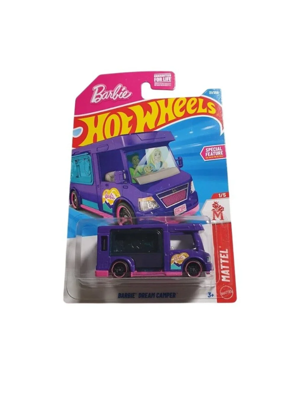 Hot Wheels Barbie Dream Camper Purple Pink Mattel Collectible Die-Cast Toy Girl